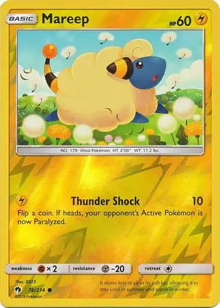 Lost Thunder Mareep #76/214 reverse holo